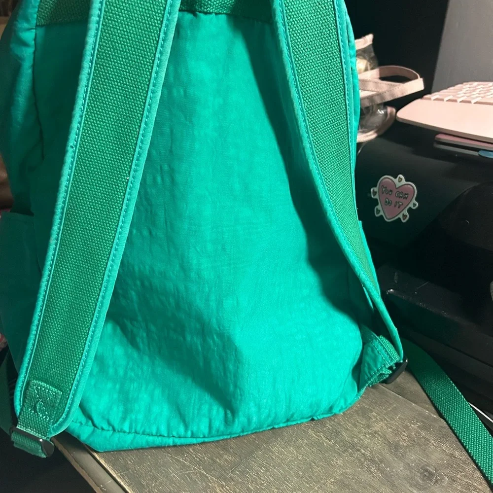 Kipling‎ Turquoise Backpack with Silver Zippers